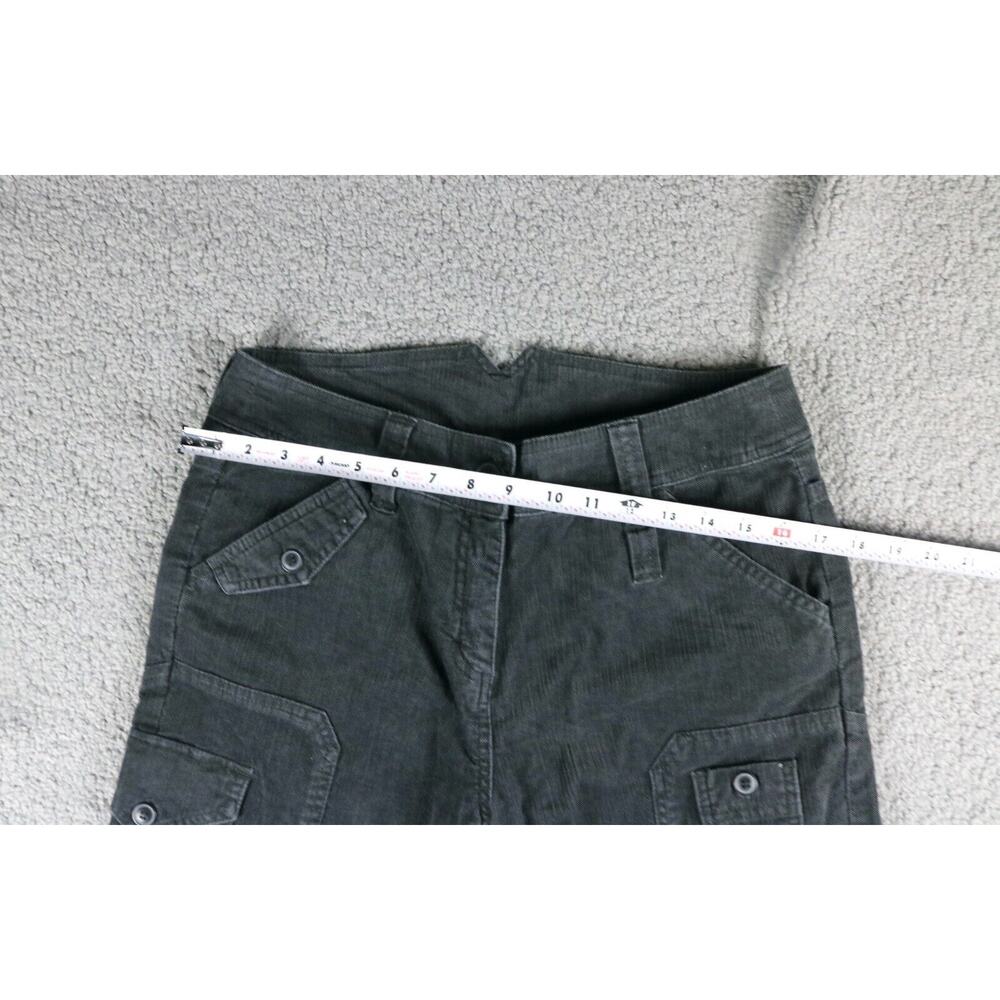 New Sundance Womens Gray 10 Petite Corduroy Cargo Hong Kong Wide Leg Pants - Picture 5 of 7